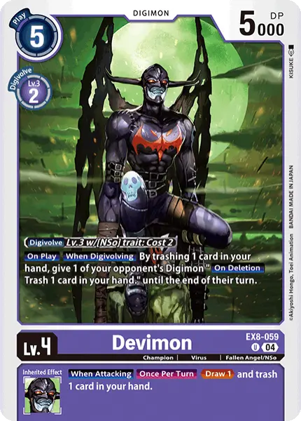 Digimon TCG Card 'EX8-059' 'Devimon'