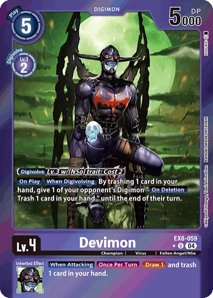 Digimon TCG Card 'EX8-059_P1' 'Devimon'
