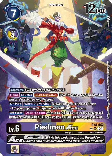 Digimon TCG Card 'EX8-062_P2' 'Piedmon'