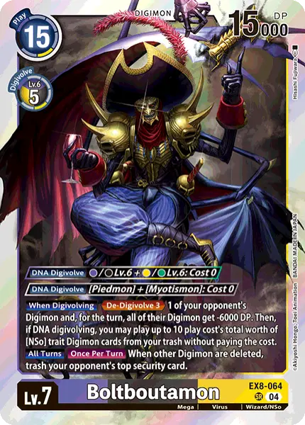 Digimon TCG Card 'EX8-064' 'Boltboutamon'
