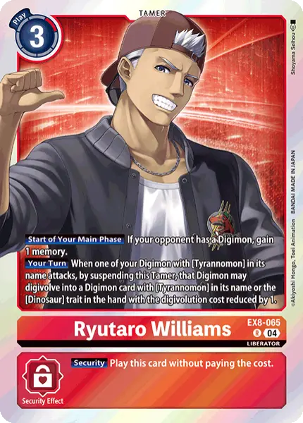 Digimon TCG Card 'EX8-065' 'Ryutaro Williams'