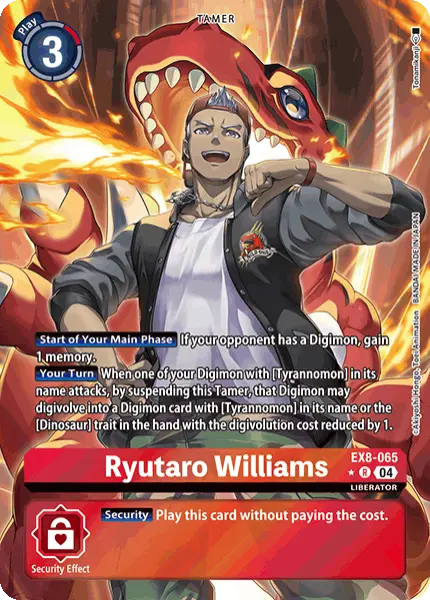 Digimon TCG Card 'EX8-065_P1' 'Ryutaro Williams'