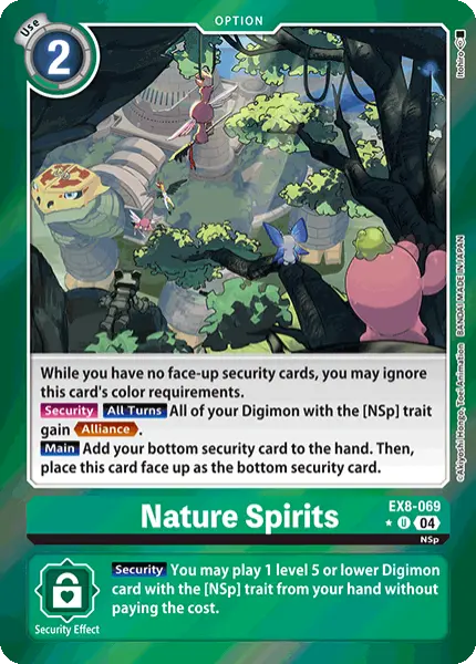 Digimon TCG Card 'EX8-069_P1' 'Nature Spirits'