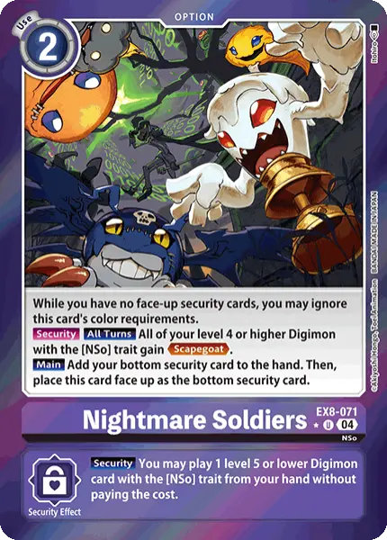 Digimon TCG Card 'EX8-071_P1' 'Nightmare Soldiers'