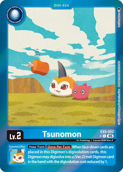 Digimon TCG Card 'EX9-002_P1' 'Tsunomon'