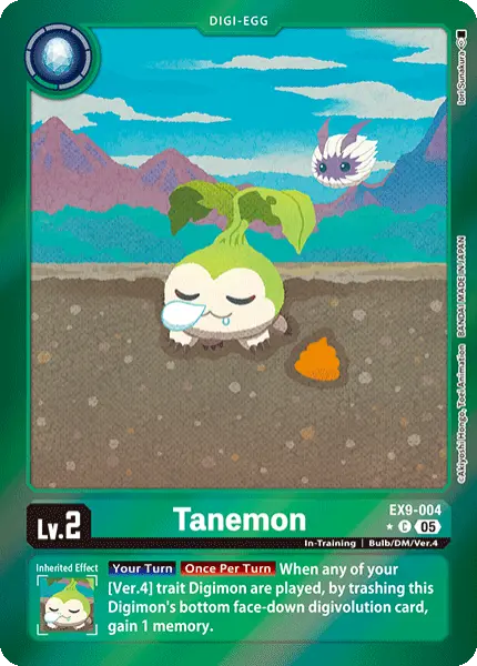 Digimon TCG Card 'EX9-004_P1' 'Tanemon'