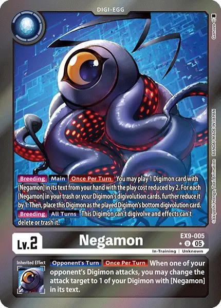 Digimon TCG Card 'EX9-005_P1' 'Negamon'