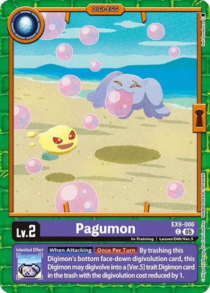 Digimon TCG Card 'EX9-006' 'Pagumon'