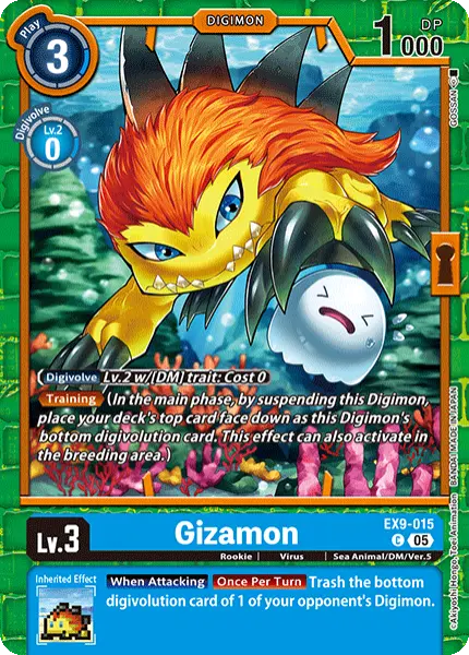 Digimon TCG Card 'EX9-015' 'Gizamon'