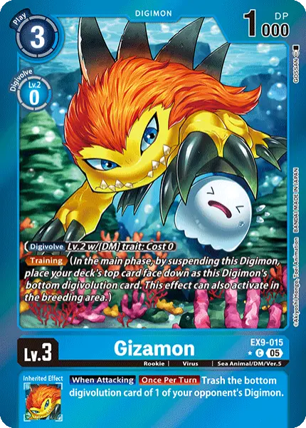 Digimon TCG Card 'EX9-015_P1' 'Gizamon'