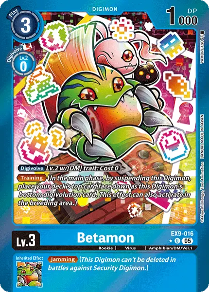 Digimon TCG Card 'EX9-016_P1' 'Betamon'