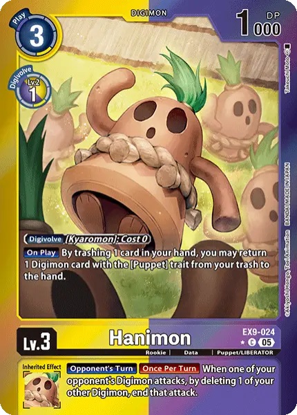 Digimon TCG Card 'EX9-024_P1' 'Hanimon'