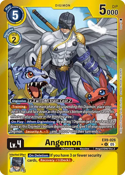 Digimon TCG Card 'EX9-026_P1' 'Angemon'