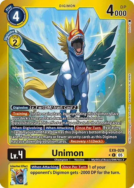 Digimon TCG Card 'EX9-029_P1' 'Unimon'