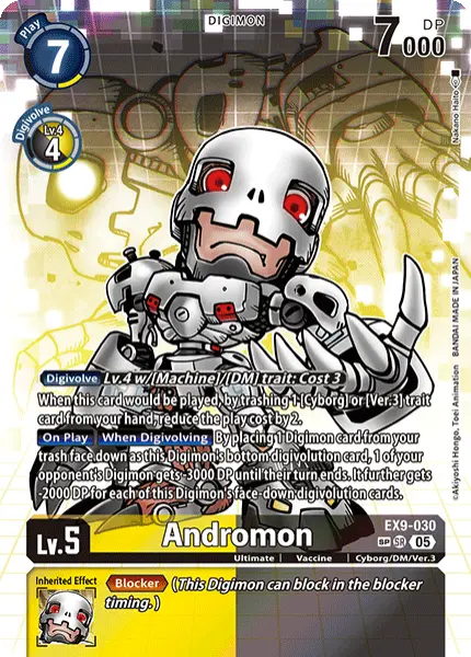 Digimon TCG Card 'EX9-030_P2' 'Andromon'