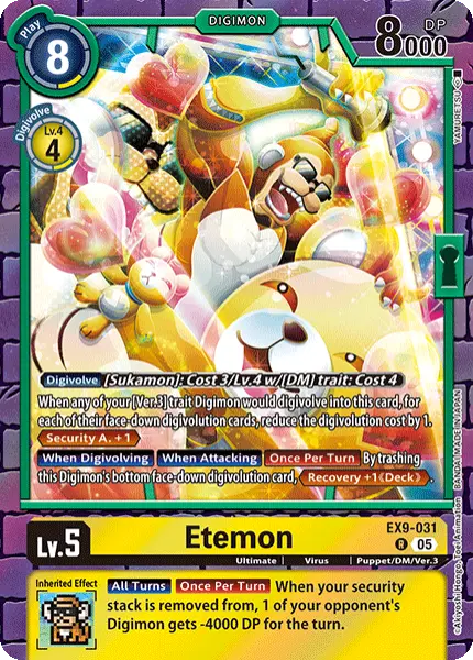 Digimon TCG Card 'EX9-031' 'Etemon'
