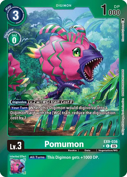 Digimon TCG Card 'EX9-036_P1' 'Pomumon'