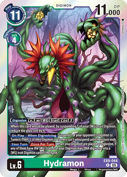 Digimon TCG Card 'EX9-044' 'Hydramon'