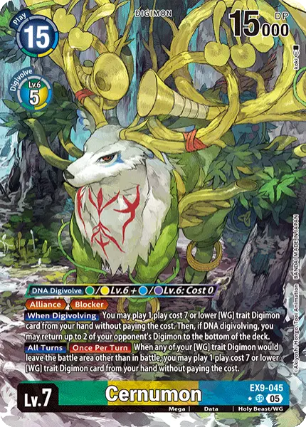 Digimon TCG Card 'EX9-045_P1' 'Cernumon'