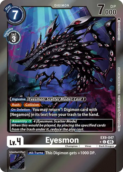 Digimon TCG Card 'EX9-047_P1' 'Eyesmon'