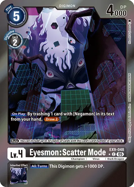 Digimon TCG Card 'EX9-048_P1' 'Eyesmon: Scatter Mode'