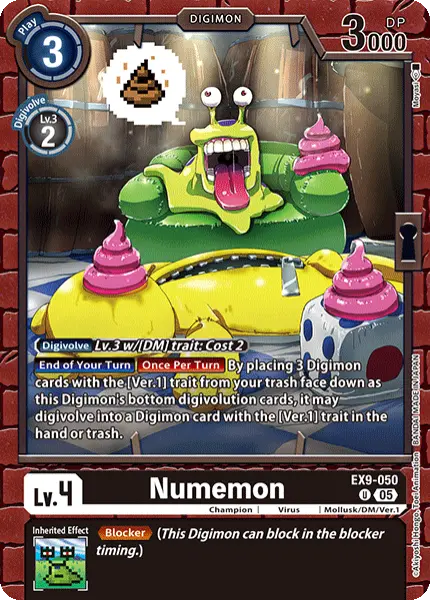 Digimon TCG Card 'EX9-050' 'Numemon'
