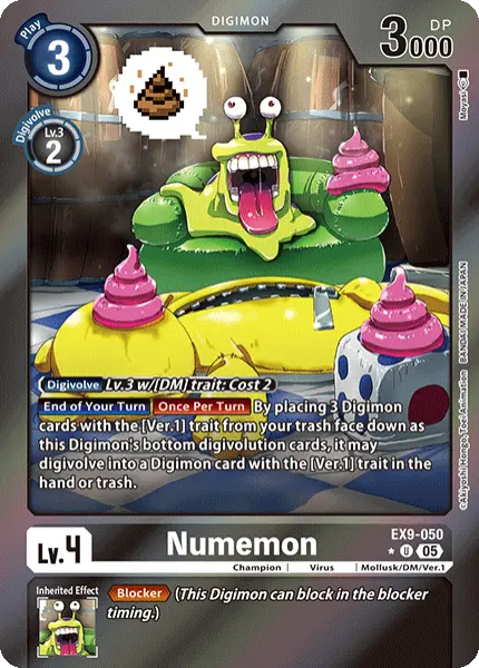 Digimon TCG Card 'EX9-050_P1' 'Numemon'