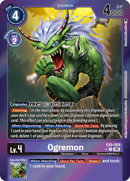 Digimon TCG Card 'EX9-059_P1' 'Ogremon'