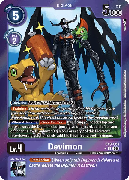 Digimon TCG Card 'EX9-061_P1' 'Devimon'