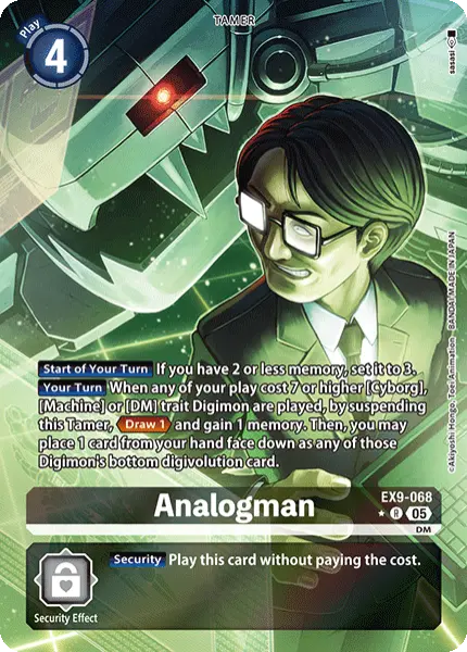 Digimon TCG Card 'EX9-068_P1' 'Analogman'