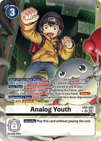 Digimon TCG Card 'EX9-069_P1' 'Analog Youth'