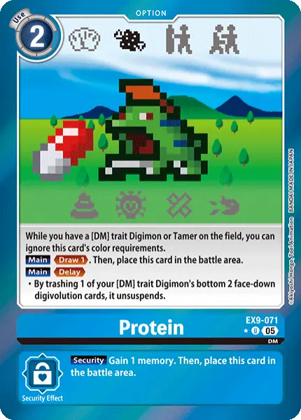 Digimon TCG Card 'EX9-071_P1' 'Protein'