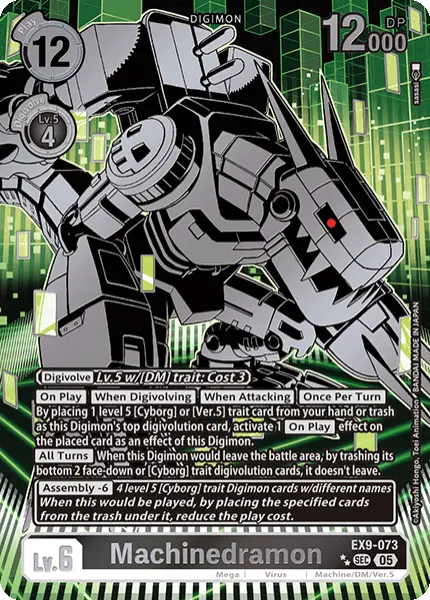 Digimon TCG Card 'EX9-073_P2' 'Machinedramon'