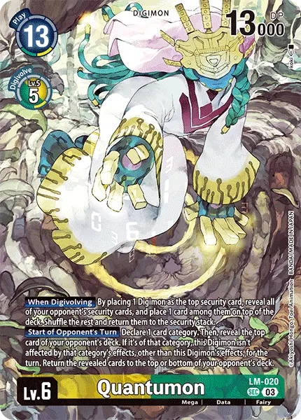Digimon TCG Card 'LM-020_P1' 'Quantumon'