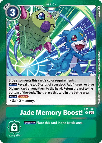 Digimon TCG Card 'LM-036' 'Jade Memory Boost!'
