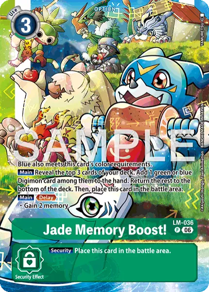 Digimon TCG Card 'LM-036_P1' 'Jade Memory Boost!'