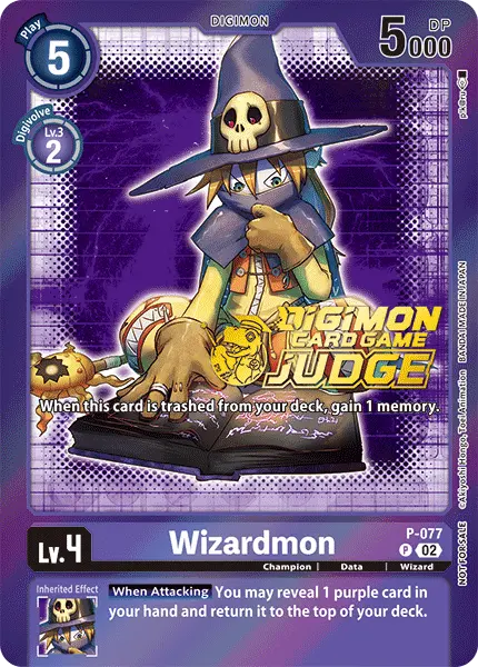 Digimon TCG Card 'P-077_P2' 'Wizardmon'