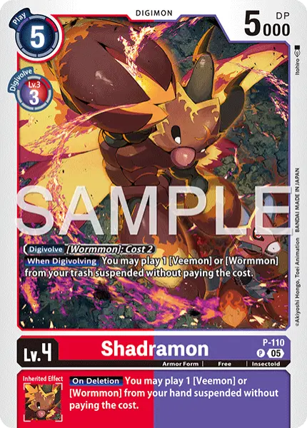 Digimon TCG Card 'P-110_P2' 'Shadramon'