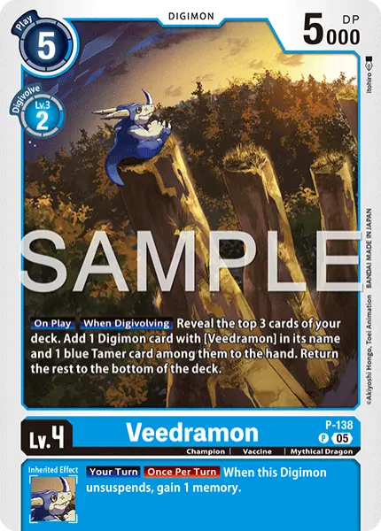 Digimon TCG Card 'P-138_P1' 'Veedramon'