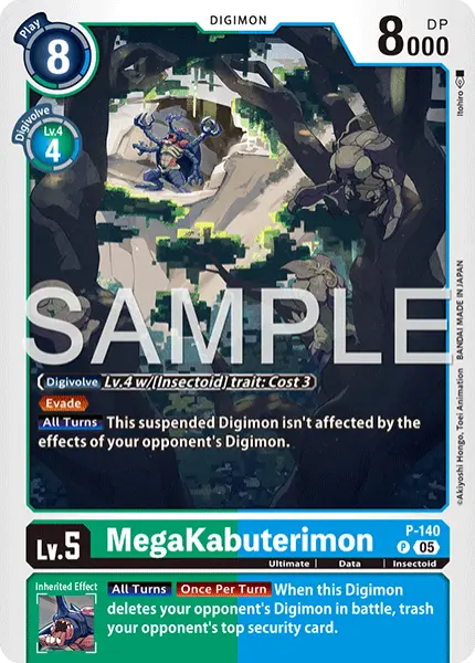 Digimon TCG Card 'P-140_P1' 'MegaKabuterimon'