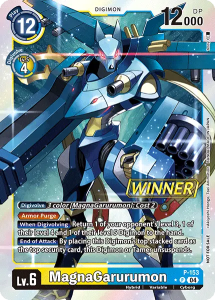 Digimon TCG Card 'P-153_P1' 'MagnaGarurumon'
