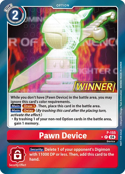 Digimon TCG Card 'P-155_P1' 'Pawn Device'