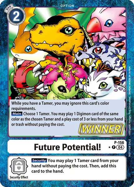 Digimon TCG Card 'P-156_P1' 'Future Potential!'