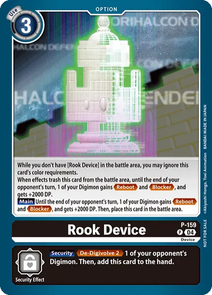 Digimon TCG Card 'P-159' 'Rook Device'