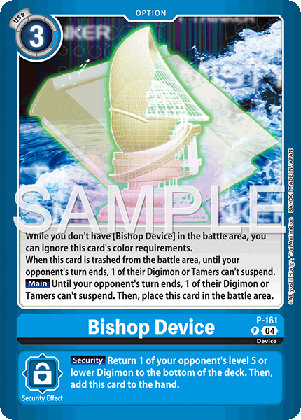 Digimon TCG Card 'P-161_P1' 'Bishop Device'