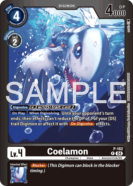 Digimon TCG Card 'P-162_P1' 'Coelamon'