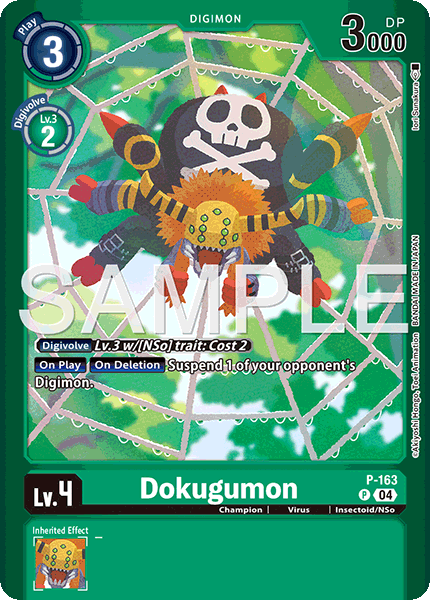 Digimon TCG Card 'P-163_P1' 'Dokugumon'