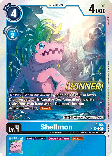 Digimon TCG Card 'P-164_P1' 'Shellmon'