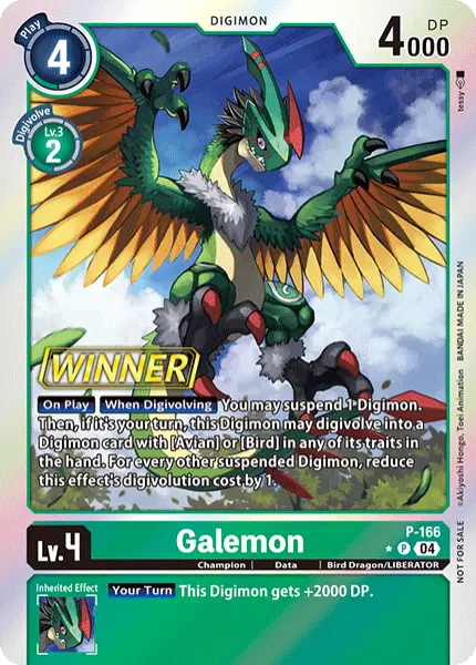 Digimon TCG Card 'P-166_P1' 'Galemon'