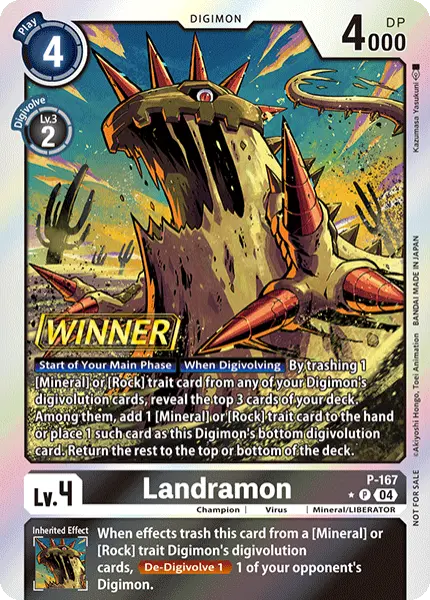 Digimon TCG Card 'P-167_P1' 'Landramon'